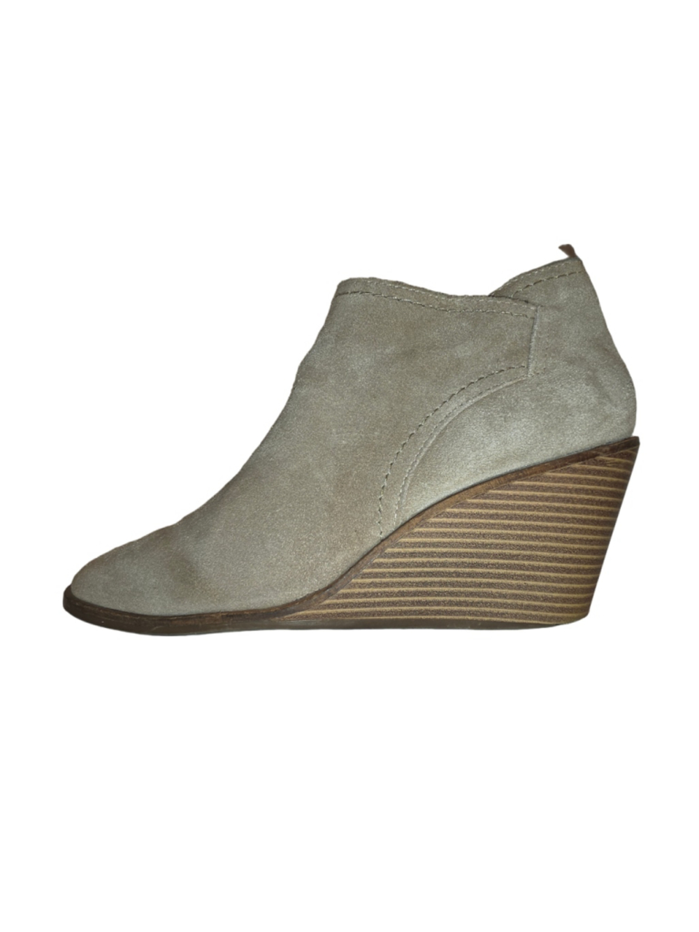 Lucky Brand Macawi Suede Wedge Booties Size 8.5